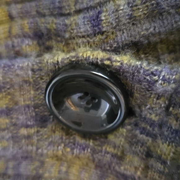 Hooded big button sweater by kensie - Picture 5 of 8